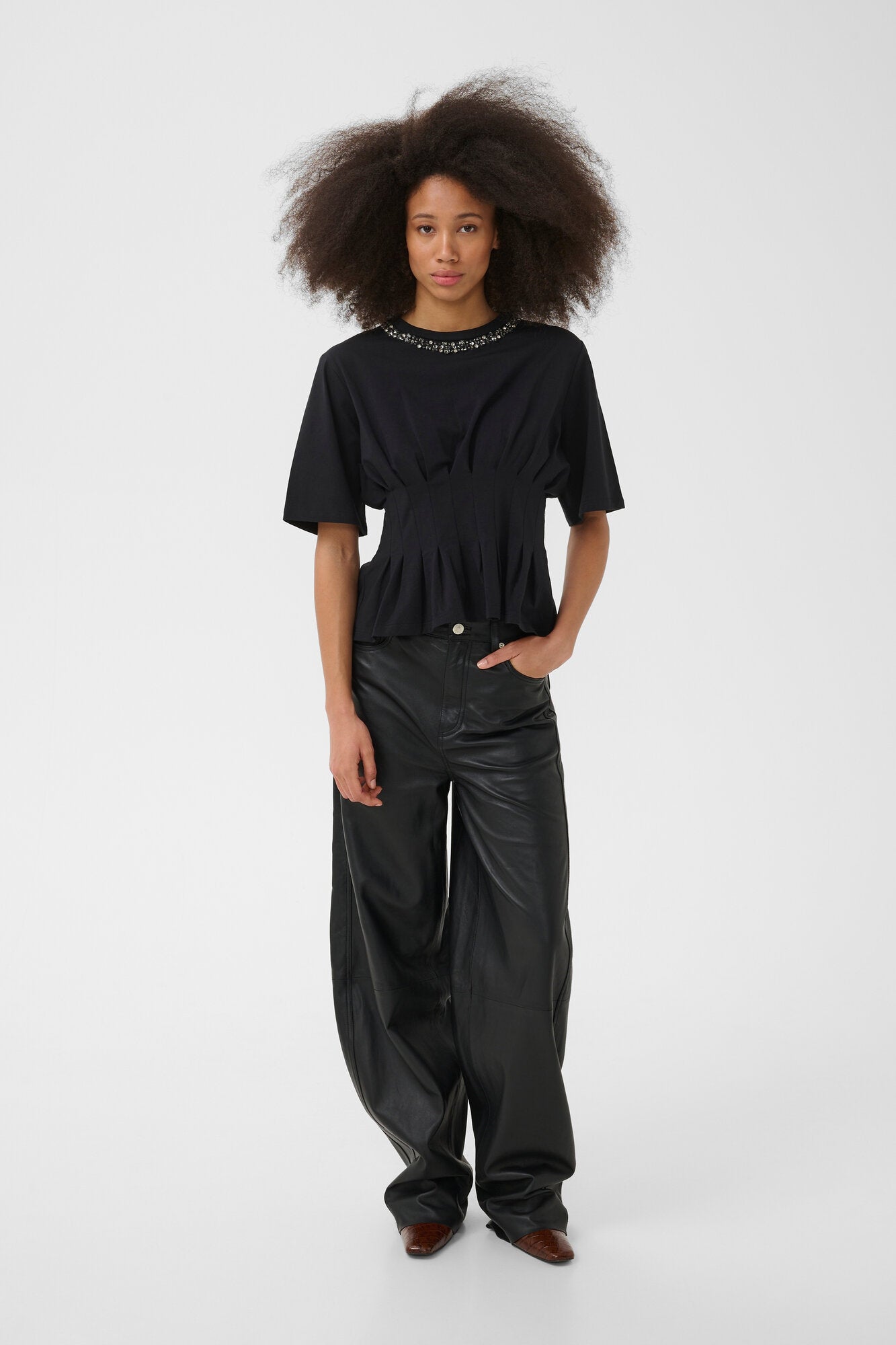 Inez Deco t-shirt – Black